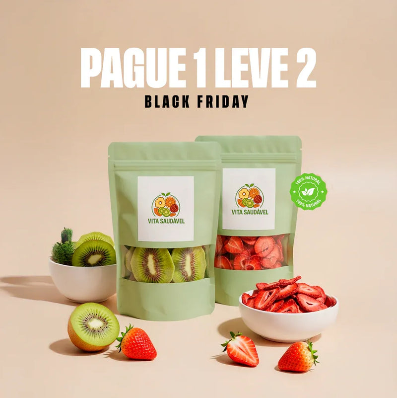 Kiwi + Morango - Desidratados [Black Friday]