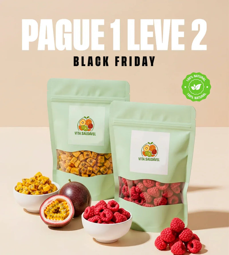 Framboesa + Maracujá - Desidratados [Black Friday]